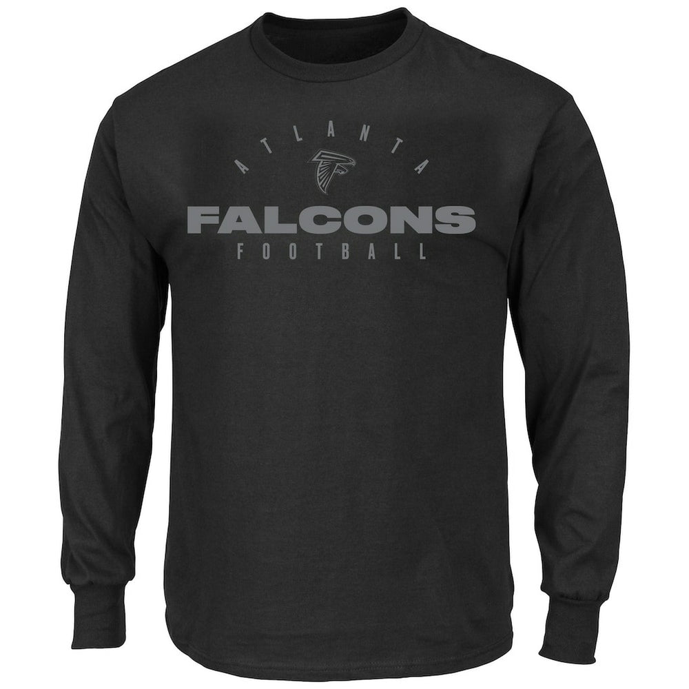 Fanatics Atlanta Falcons Big & Tall Coverage Scheme Long Sleeve T-Shirt Black