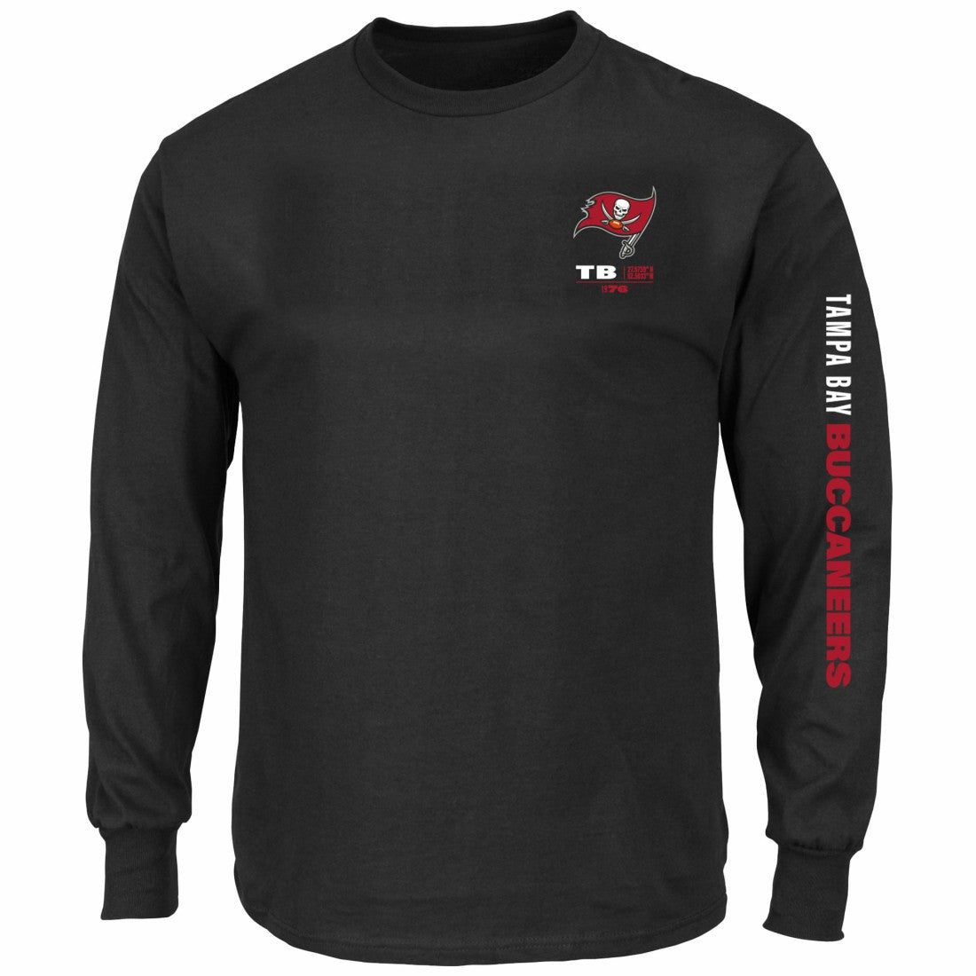 Fanatics Tampa Bay Buccaneers Big & Tall Clock Management Legacy Long Sleeve T-Shirt Black