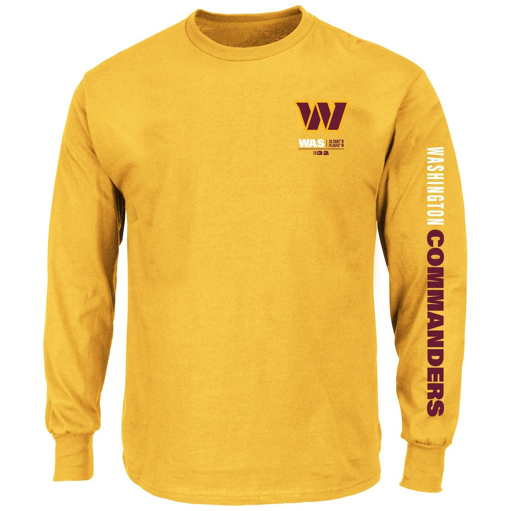 Fanatics Washington Commanders Big & Tall Clock Management Legacy Long Sleeve T-Shirt Gold