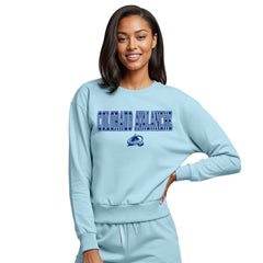 Colorado Avalanche Concepts Sport Women's Tonal Pullover Sweatshirt - Light Blue - NHL 202955432