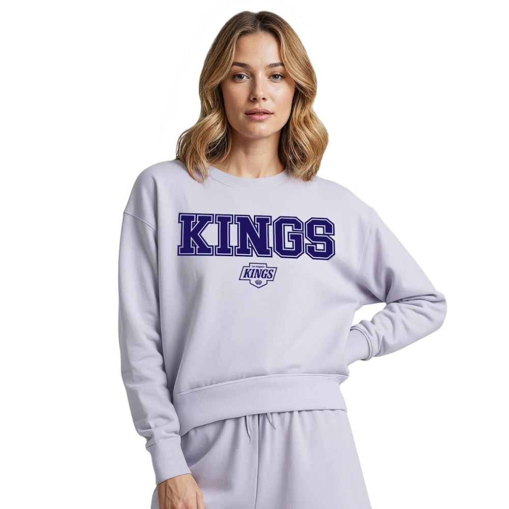Los Angeles Kings Concepts Sport Women's Tonal Pullover Sweatshirt - Light Purple - NHL 202955441