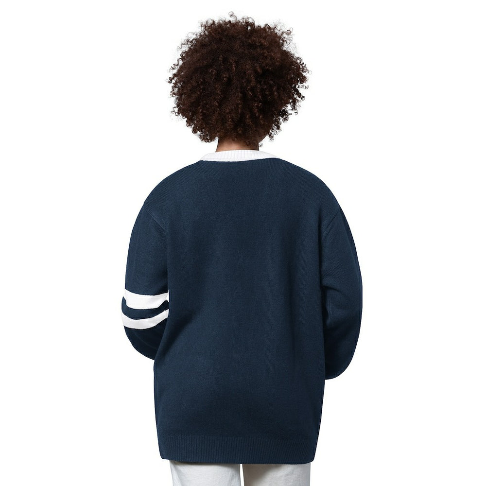 Dallas Cowboys Starter Women's Back Shot Button-Up Cardigan Navy