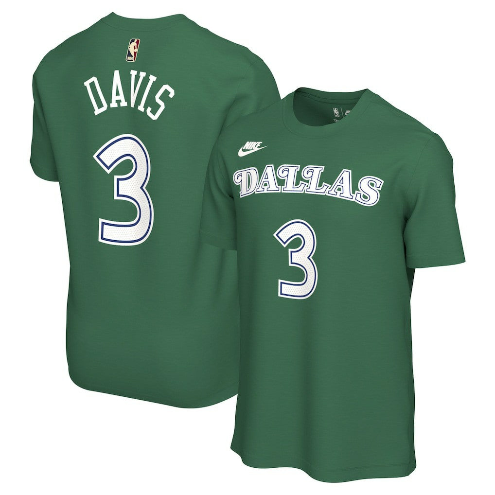 Anthony Davis Dallas Mavericks Unisex Name & Number T-Shirt for sale Classic Editi- Green | Nike