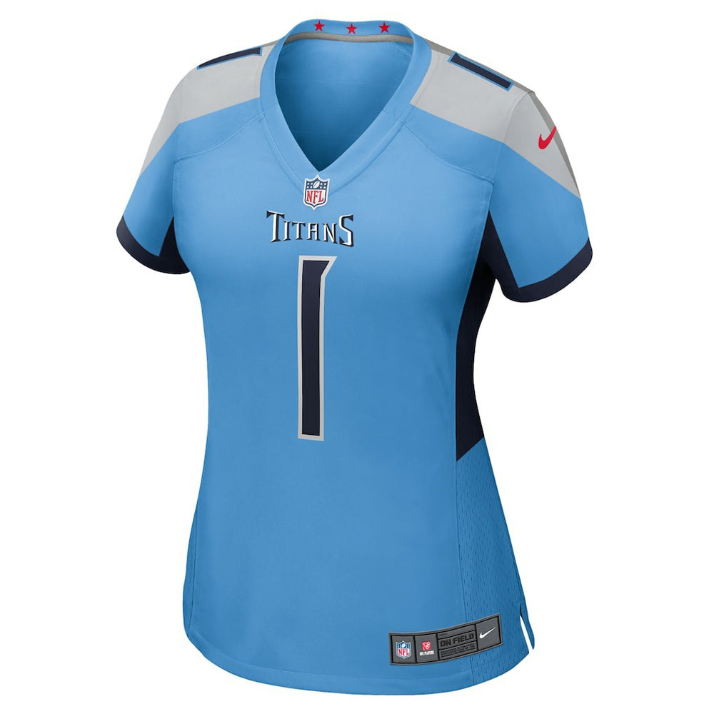 Nike Cameron Ward Tennessee Titans Women's 2025 NFL Draft First Round Pick Game Jersey Light Blue