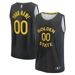 Golden State Warriors Fast Break Custom Jersey for sale Statement Editi- Black | Fanatics Lifestyle