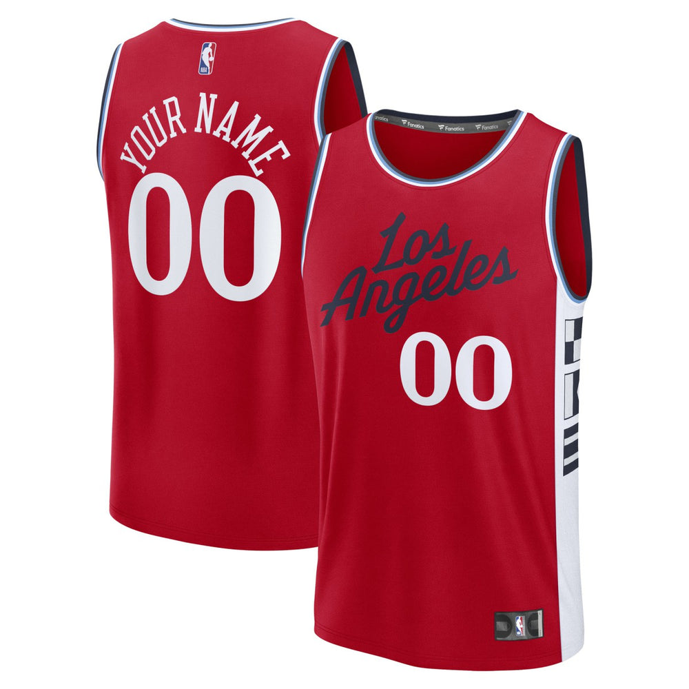 LA Clippers Fast Break Custom Jersey Statement Edition Red | Fanatics Lifestyle