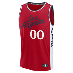 LA Clippers Fast Break Custom Jersey Statement Edition Red | Fanatics Lifestyle