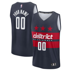 Washington Wizards Fast Break Custom Jersey Statement Edition Navy | Fanatics
