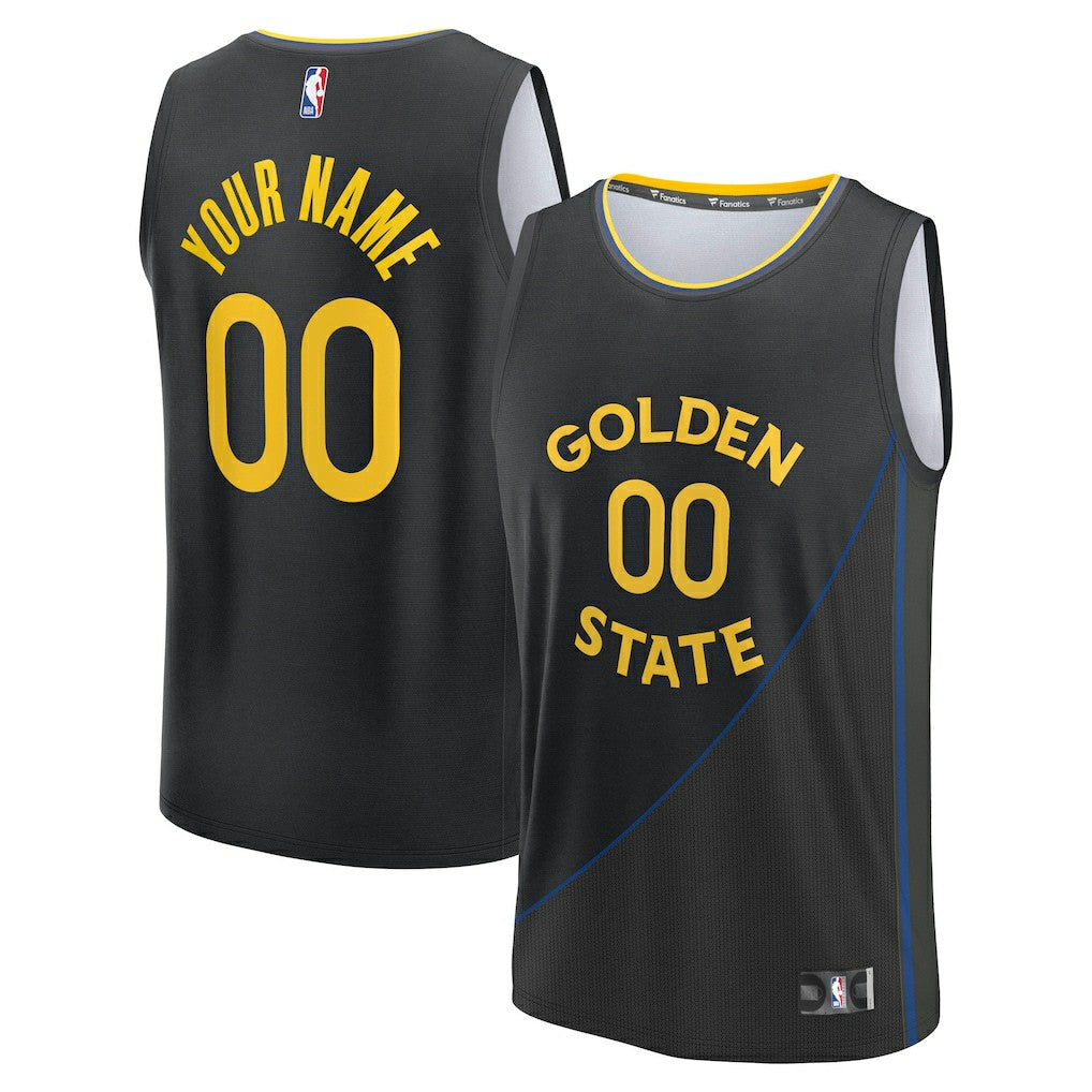 Golden State Warriors Youth Fast Break Custom Replica Jersey for sale Black for sale Statement Edition | Fanatics outlet