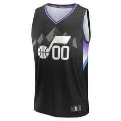 Utah Jazz Youth Fast Break Custom Replica Jersey Black Statement Edition | Fanatics discount