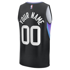 Utah Jazz Youth Fast Break Custom Replica Jersey Black Statement Edition | Fanatics discount