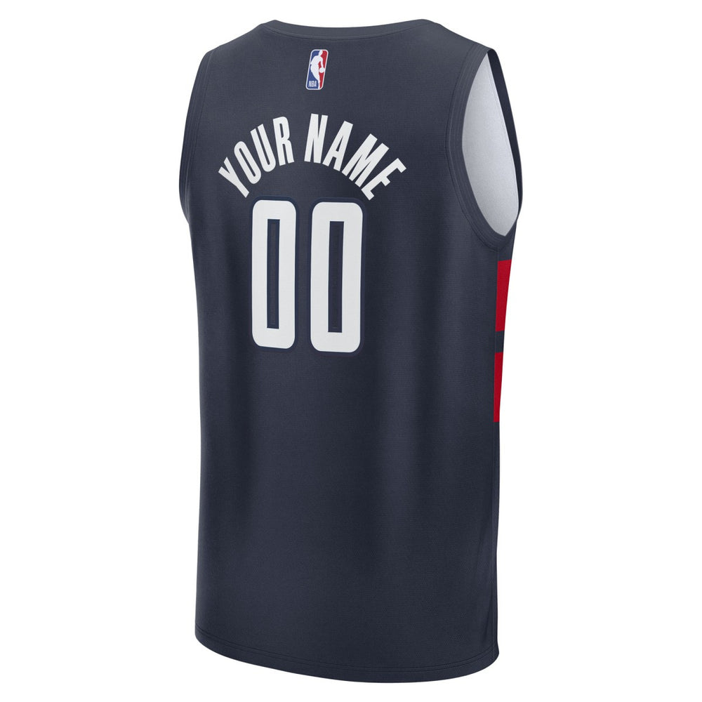 Washington Wizards Youth Fast Break Custom Replica Jersey Navy Statement Edition | Fanatics online