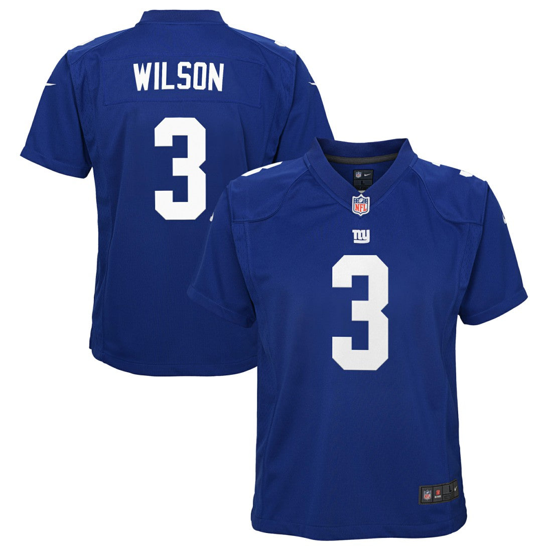 Nike Russell Wilson New York Giants Youth Game Jersey Royal