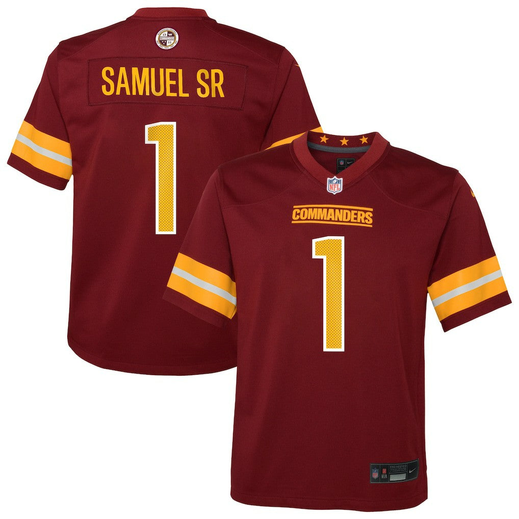 Nike Deebo Samuel Sr Washington Commanders Youth Team Game Jersey Burgundy