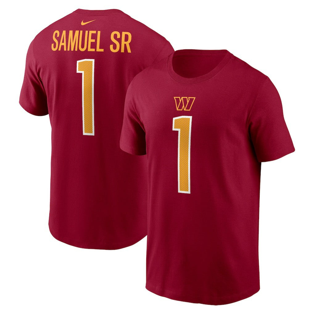 Nike Deebo Samuel Sr Washington Commanders Name & Number T-Shirt Burgundy