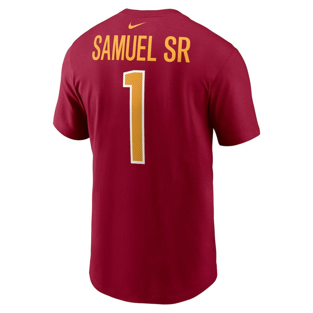 Nike Deebo Samuel Sr Washington Commanders Name & Number T-Shirt Burgundy