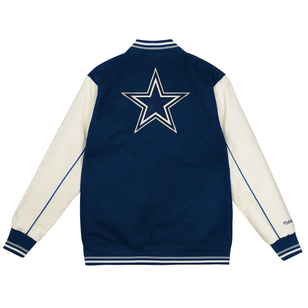 Mitchell & Ness Dallas Cowboys Youth Full-Snap Varsity Jacket Navy/Cream