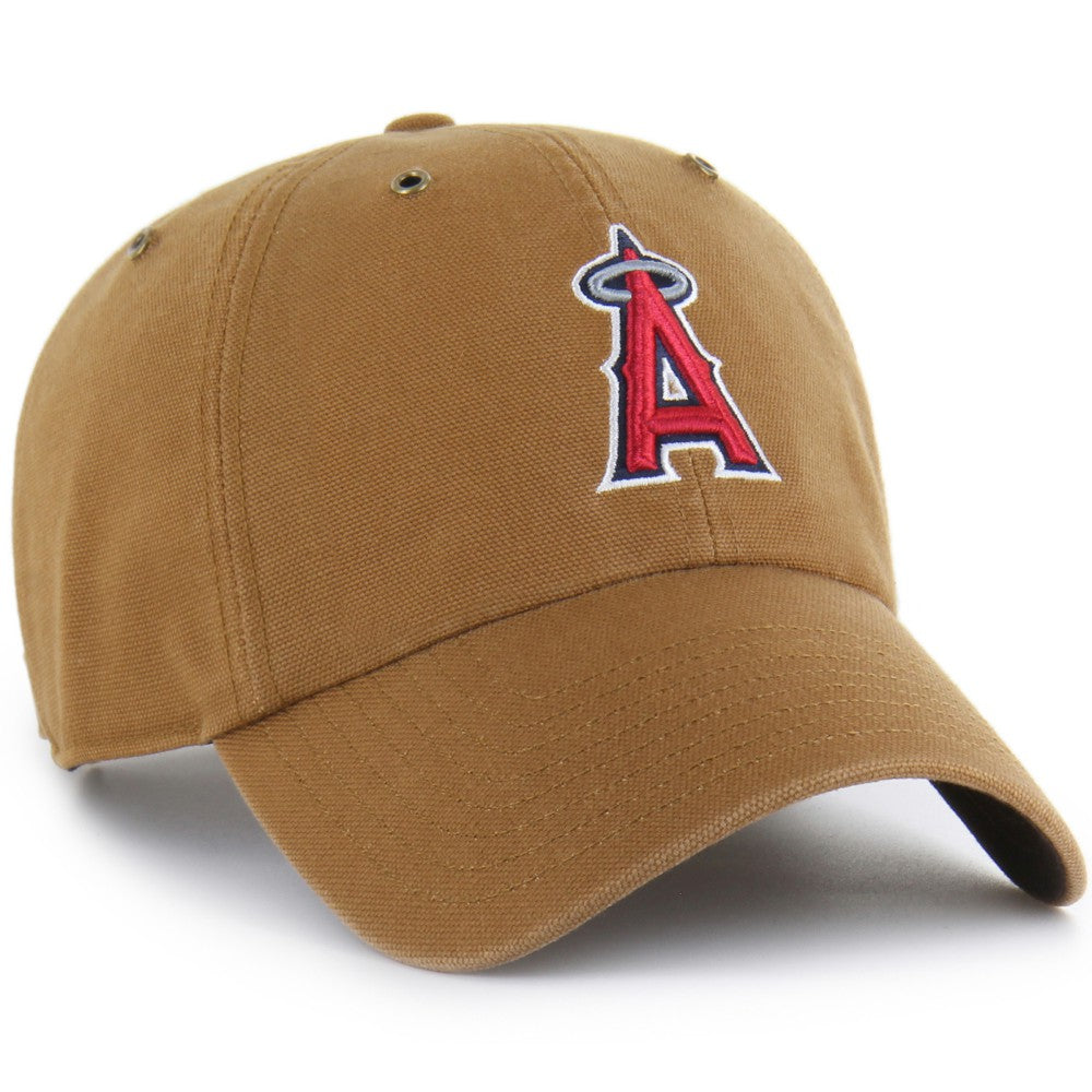 Los Angeles Angels Carhartt x '47 Clean Up Adjustable Hat - Brown - 47 brand Lifestyle