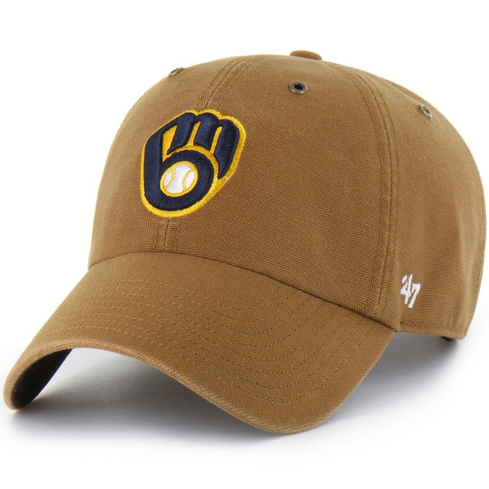Milwaukee Brewers Carhartt x '47 Clean Up Adjustable Hat - Brown - 47 brand Discount