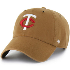 Minnesota Twins Carhartt x '47 Clean Up Adjustable Hat - Brown - 47 brand Online