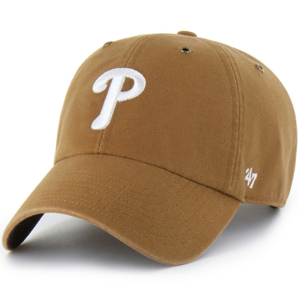 Philadelphia Phillies Carhartt x '47 Clean Up Adjustable Hat - Brown - 47 brand Online