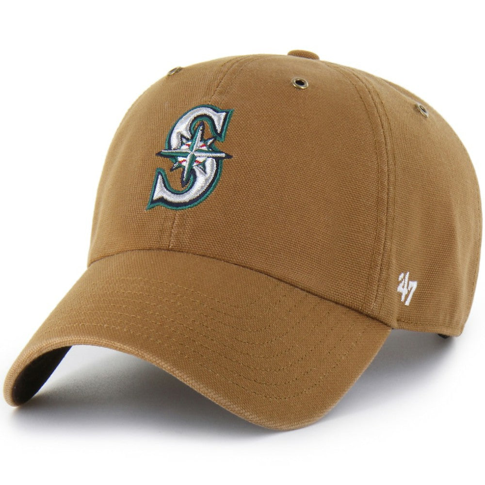 Seattle Mariners Carhartt x '47 Clean Up Adjustable Hat - Brown - 47 brand Sale
