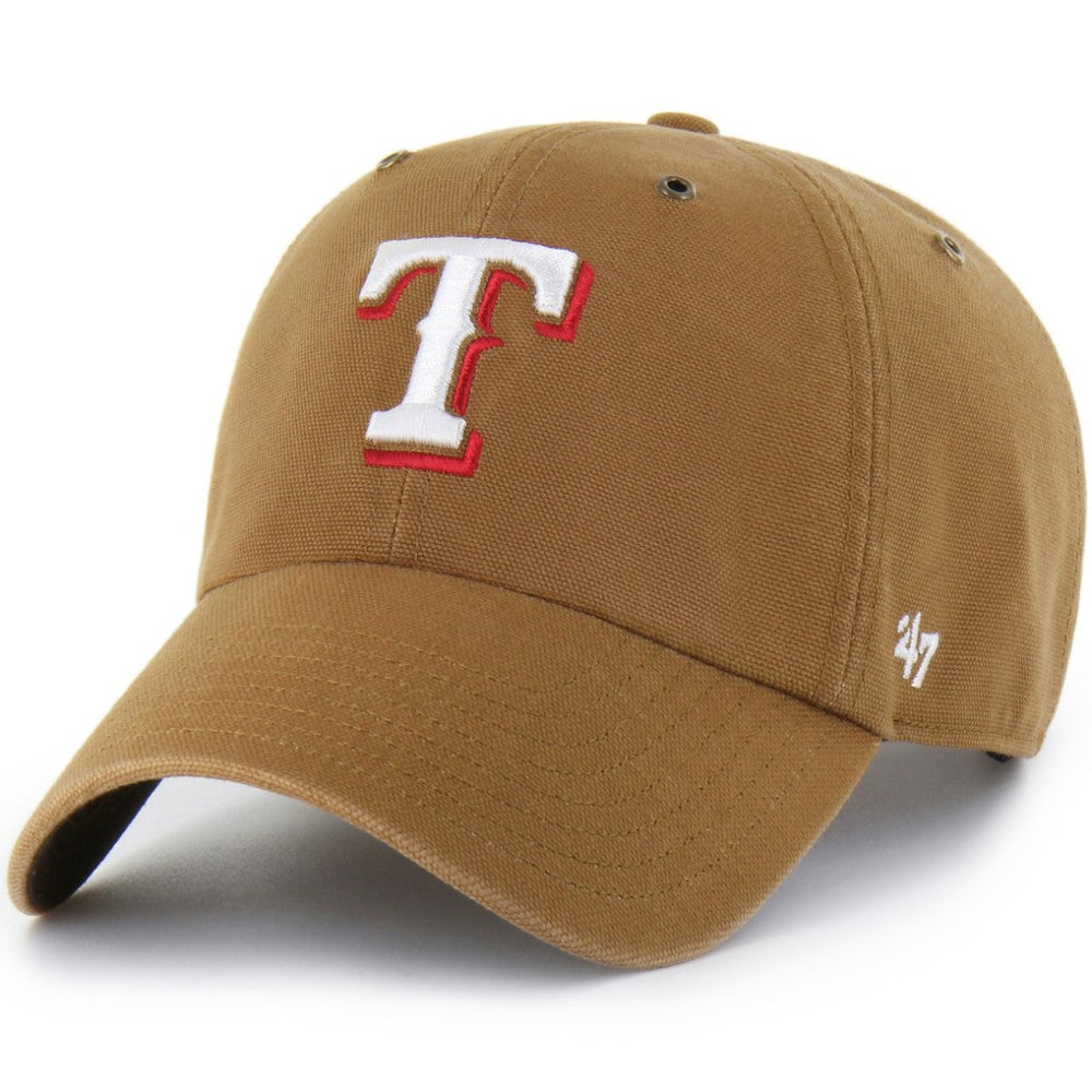 Texas Rangers Carhartt x '47 Clean Up Adjustable Hat - Brown - 47 brand Lifestyle