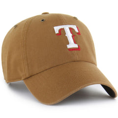 Texas Rangers Carhartt x '47 Clean Up Adjustable Hat - Brown - 47 brand Lifestyle