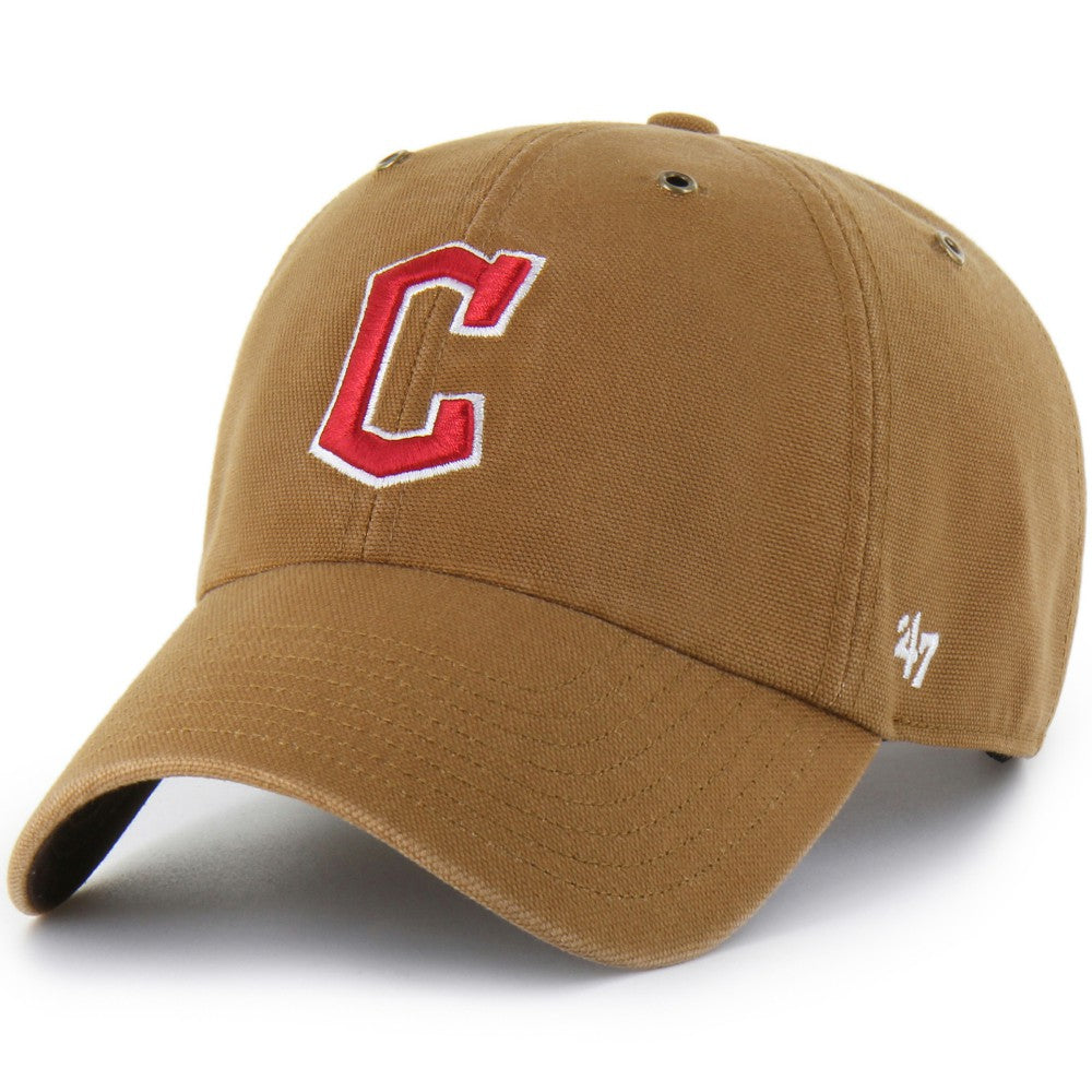 Cleveland Guardians Carhartt x '47 Clean Up Adjustable Hat - Brown - 47 brand on Sale