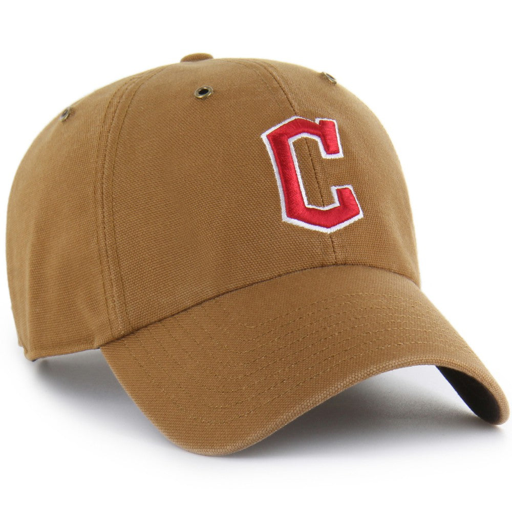 Cleveland Guardians Carhartt x '47 Clean Up Adjustable Hat - Brown - 47 brand on Sale