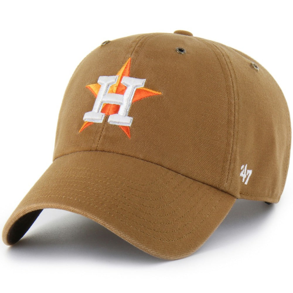 Houston Astros Carhartt x '47 Clean Up Adjustable Hat - Brown - 47 brand Online