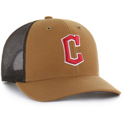 Cleveland Guardians Carhartt x '47 Trucker Adjustable Hat - Brown - 47 brand on Sale