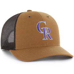 Colorado Rockies Carhartt x '47 Trucker Adjustable Hat - Brown - 47 brand Online