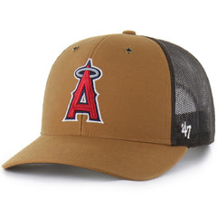 Los Angeles Angels Carhartt x '47 Trucker Adjustable Hat - Brown - 47 brand Sale