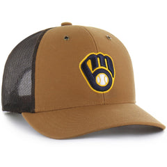 Milwaukee Brewers Carhartt x '47 Trucker Adjustable Hat - Brown - 47 brand Online
