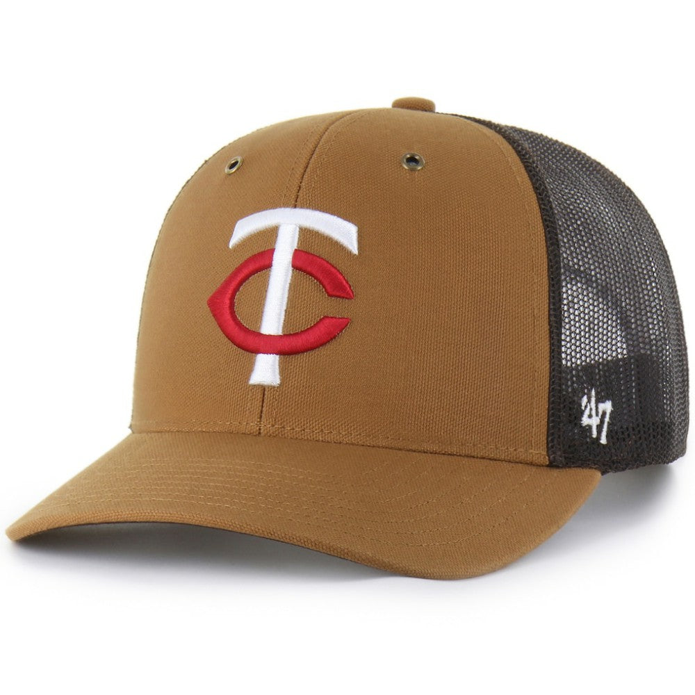 Minnesota Twins Carhartt x '47 Trucker Adjustable Hat - Brown - 47 brand Discount