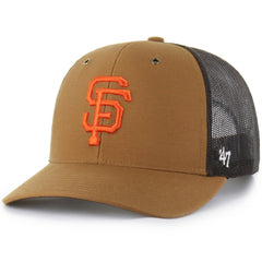San Francisco Giants Carhartt x '47 Trucker Adjustable Hat - Brown - 47 brand on Sale