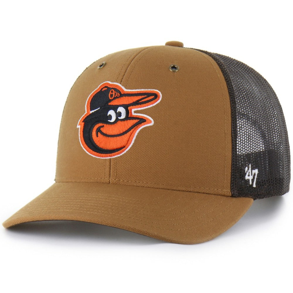 Baltimore Orioles Carhartt x '47 Trucker Adjustable Hat - Brown - 47 brand Online