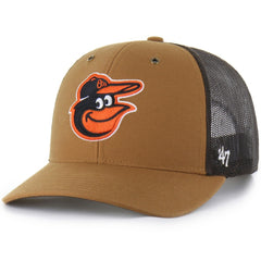 Baltimore Orioles Carhartt x '47 Trucker Adjustable Hat - Brown - 47 brand Online