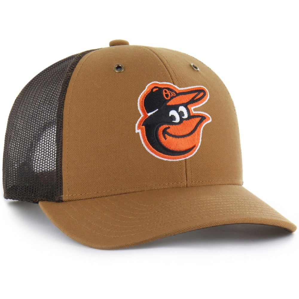 Baltimore Orioles Carhartt x '47 Trucker Adjustable Hat - Brown - 47 brand Online
