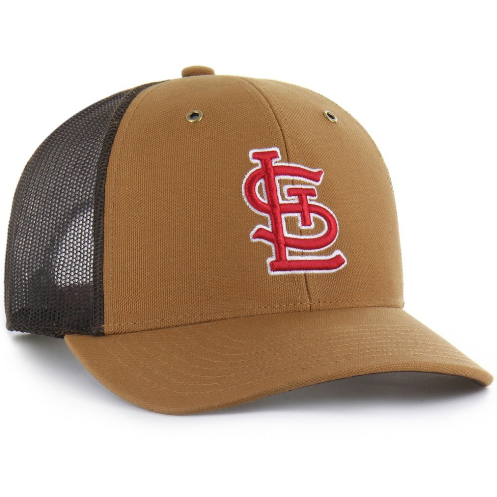 St. Louis Cardinals Carhartt x '47 Trucker Adjustable Hat - Brown - 47 brand on Sale