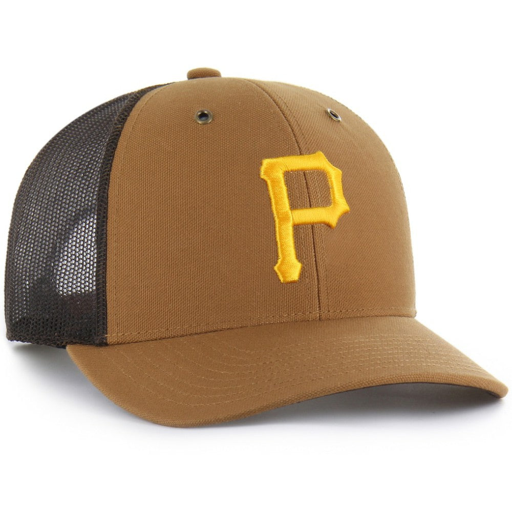 Pittsburgh Pirates Carhartt x '47 Trucker Adjustable Hat - Brown - 47 brand on Sale