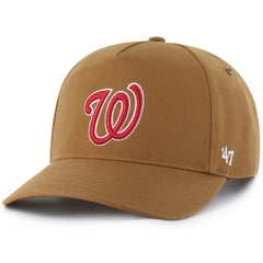 Washington Nationals Carhartt x '47 Hitch Adjustable Hat - Brown - 47 brand Lifestyle