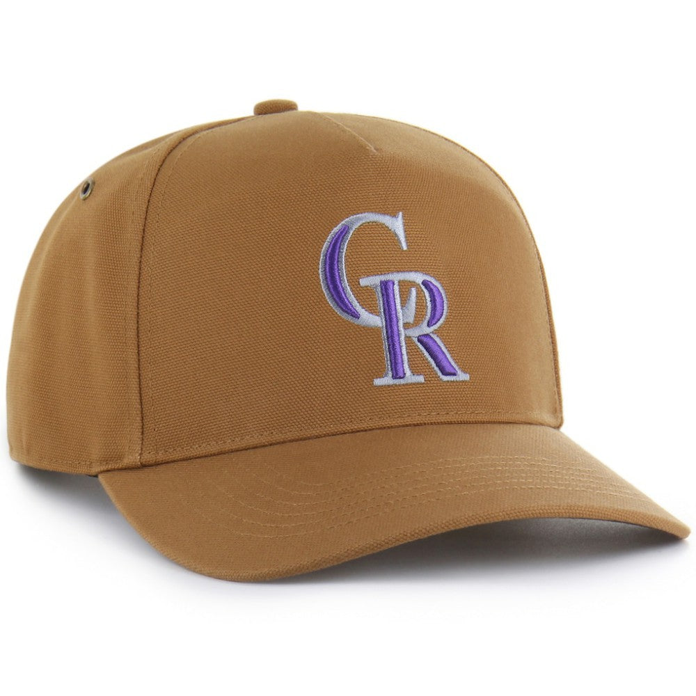 Colorado Rockies Carhartt x '47 Hitch Adjustable Hat - Brown - 47 brand Lifestyle