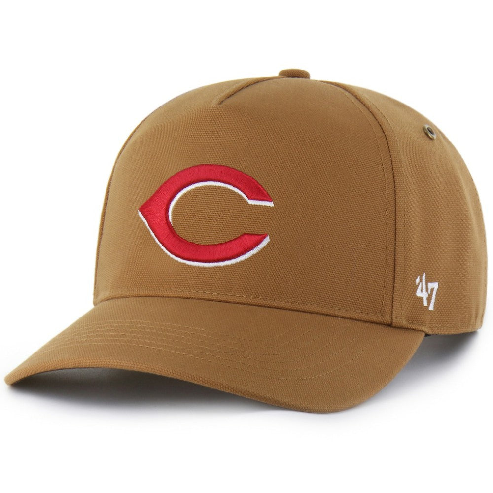 Cincinnati Reds Carhartt x '47 Hitch Adjustable Hat - Brown - 47 brand on Sale