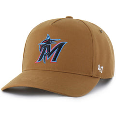 Miami Marlins Carhartt x '47 Hitch Adjustable Hat - Brown - 47 brand on Sale