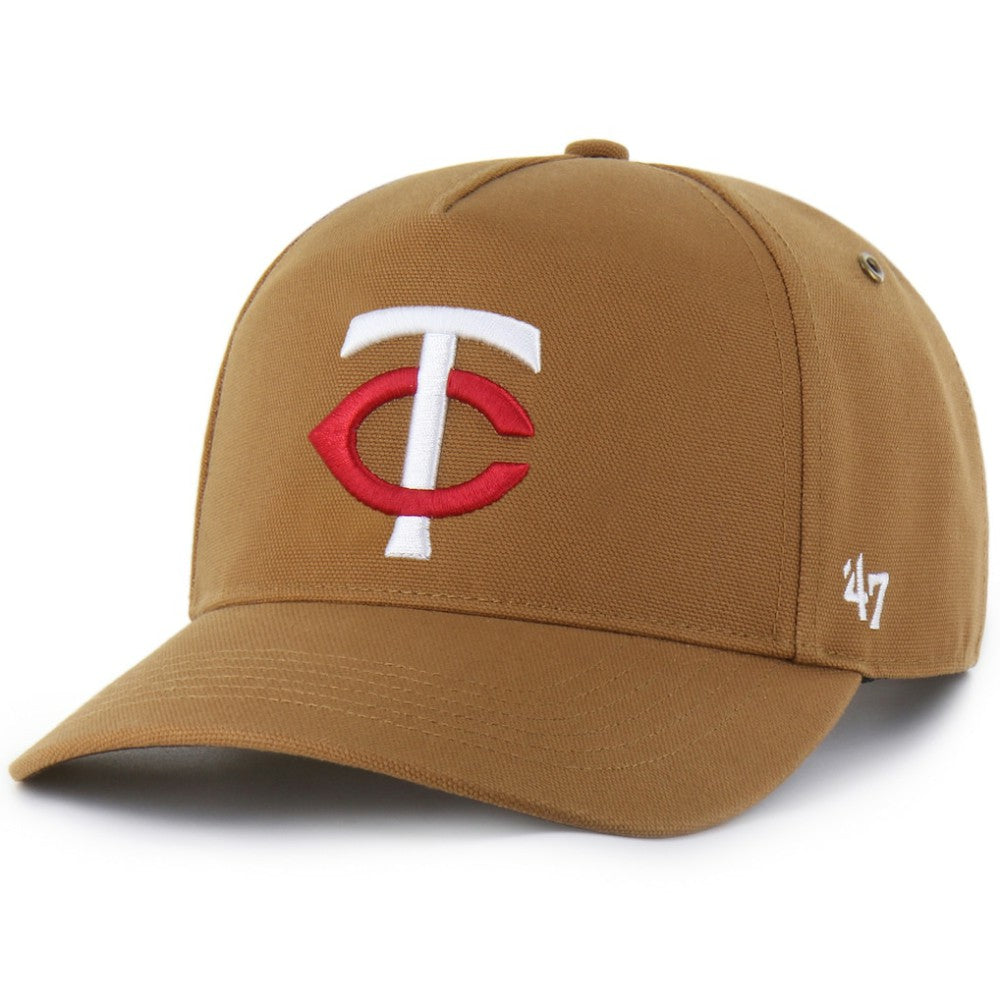 Minnesota Twins Carhartt x '47 Hitch Adjustable Hat - Brown - 47 brand Lifestyle