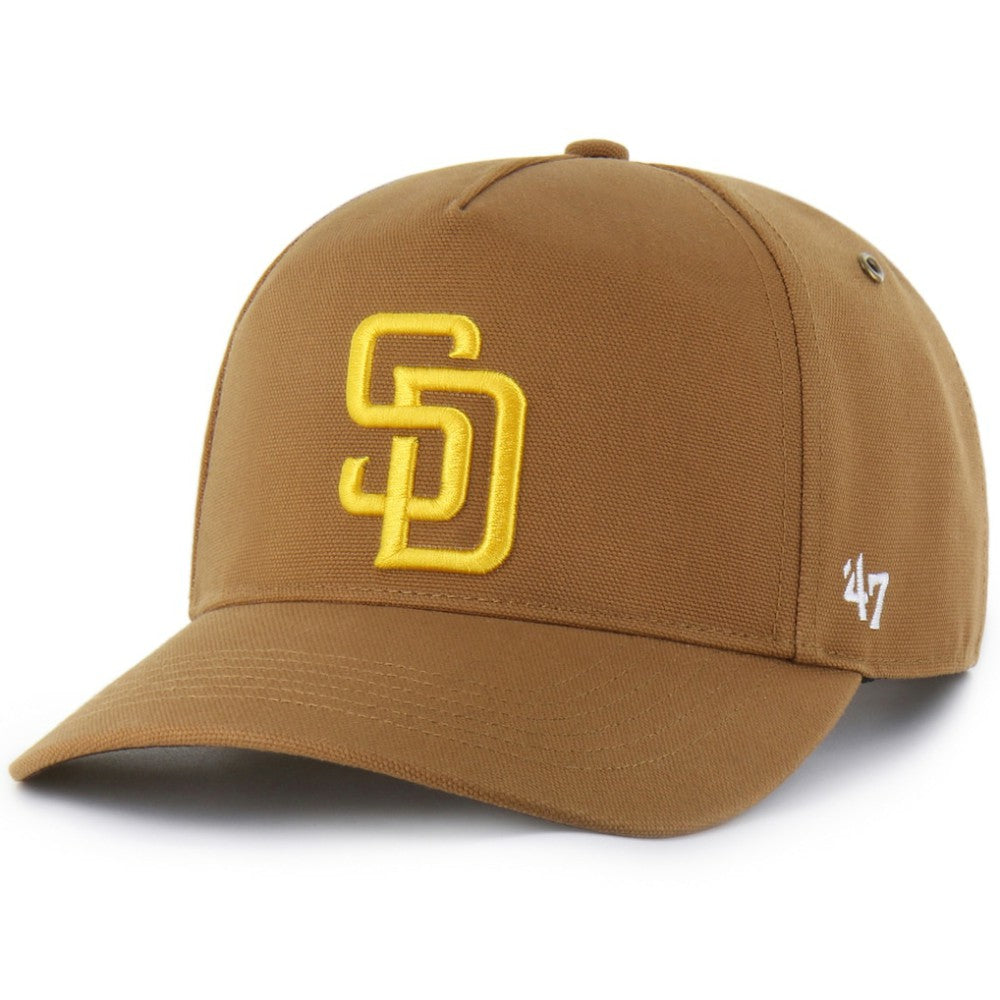 San Diego Padres Carhartt x '47 Hitch Adjustable Hat - Brown - 47 brand Lifestyle