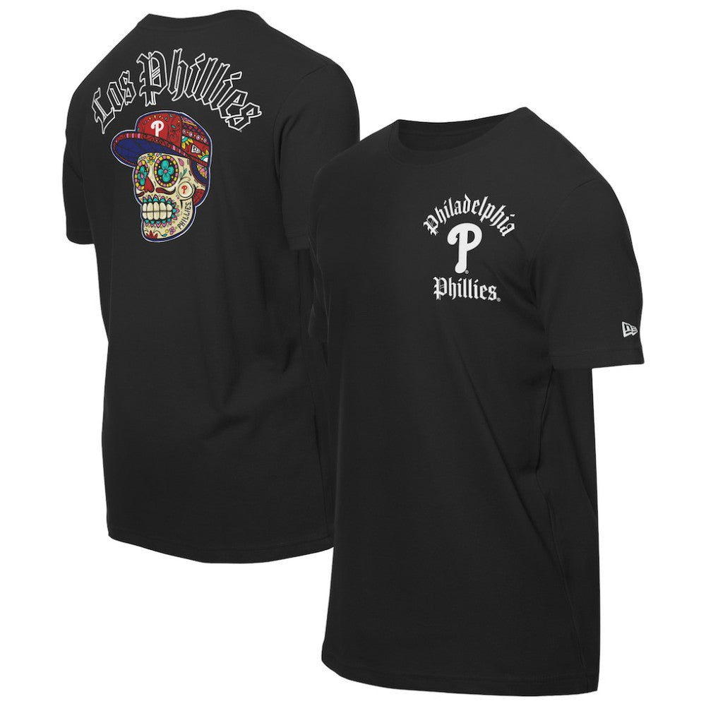 Philadelphia Phillies New Era Sugar Skulls T-Shirt - Black - New Era Lifestyle