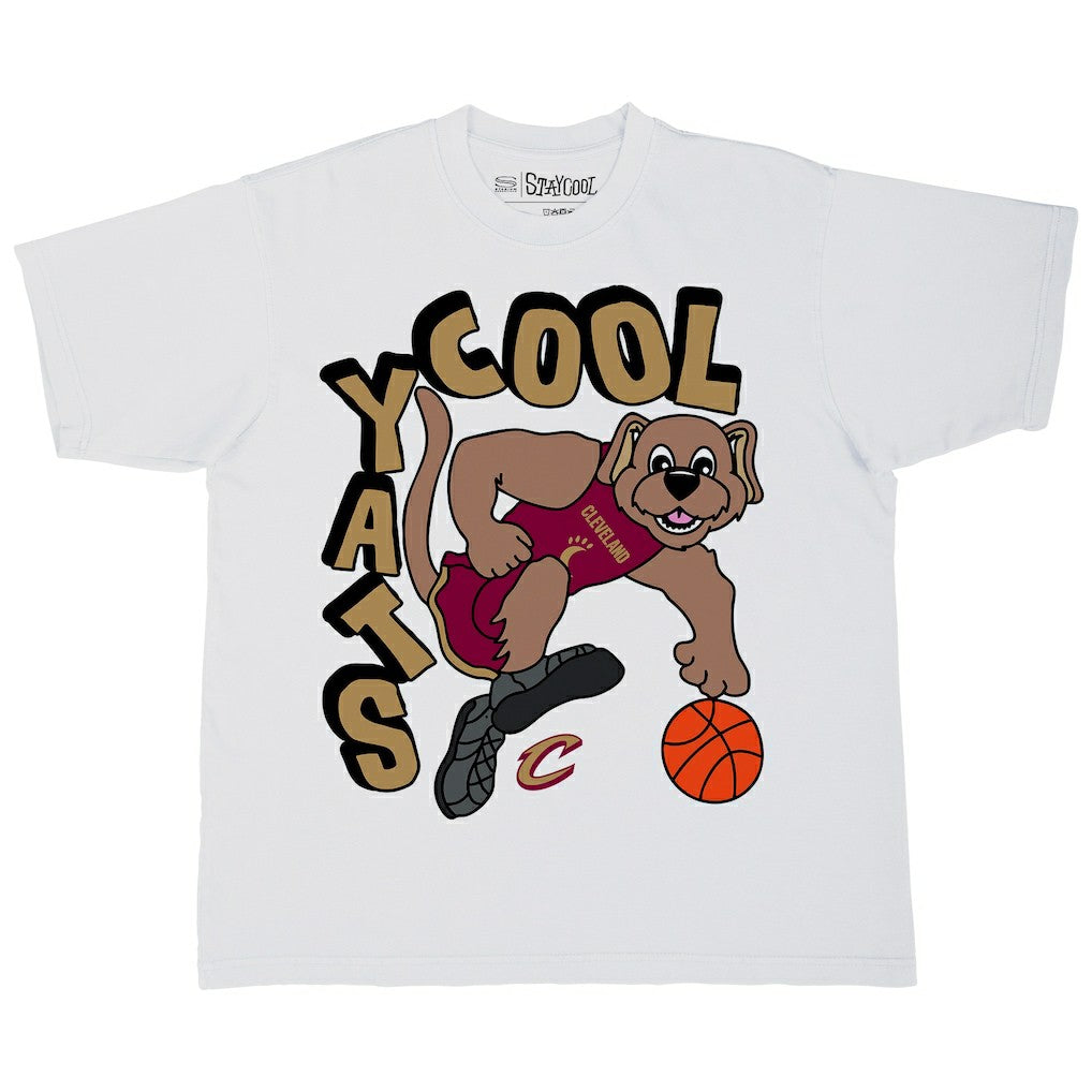 Cleveland Cavaliers Stadium Essentials NBA x Staycool Mascot Oversized T-Shirt White